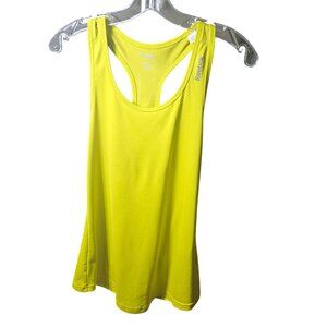 Reebok Womens Yellow Racerback Active Tank Top L